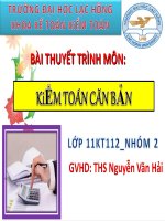 chương 3 HỆ THỐNG KiỂM SOÁT NỘI BỘ