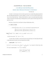 Các mối quan hệ thường dùng trong việc tính nguyên hàm và tích phân