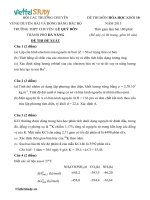 Đề đề xuất thi học sinh giỏi lớp 10 Duyên Hải môn Hóa Học TP Đà Nẵng năm học 20142015