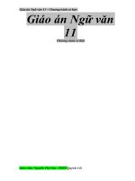 GIÁO án ANH văn lớp 11 mới NHẤT