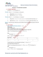 Bài giảng số 1. Hàm số đồng biến, nghịch biến và ứng dụng