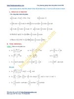 Tính tích phân dựa vào nguyên hàm cơ bản