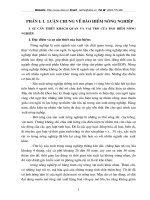 Thực trạng nông nghiệp & bảo hiểm nông nghiệp ở Việt Nam.DOC