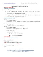 Bài toán cực trị của hàm số và các dạng bài tập