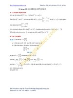 Bài toán giao điểm của hai đồ thị hàm số