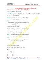 Bài giảng số 7. Ứng dụng của tích phân để tính diện tích hình phẳng và thể tích tròn xoay