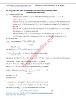 Ứng dụng tính đơn điệu trong giải phương trình và hệ phương trình thường gặp trong đề thi đại học