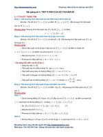 Bài toán tiếp tuyến của đồ thị hàm số