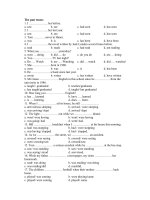 BÀI TẬP Past tenses