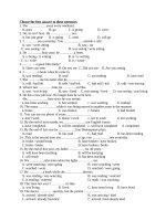 BÀI TẬP TENSES - EXERCISE 5