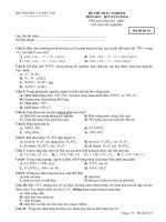 tổng hợp đề thi kết thúc học phần hóa vô cơ