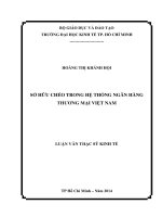 Sở hữu chéo trong hệ thống ngân hàng thương mại việt nam