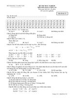 tổng hợp các đề thi trắc nghiêm môn hóa đại cương có đáp án