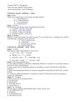 CÂU hỏi TRẮC NGHIỆM rượu – PHÊNOL – AMIN có đáp án