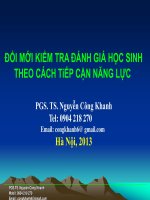 hướng dẫn đánh giá năng lực của học sinh