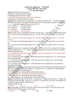 Câu hỏi trắc nghiệm bài TINH bột