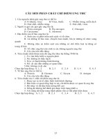 trắc nghiệm hóa sinh  ung thư