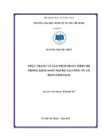 Thực trạng và giải pháp hoàn thiện hệ thống kiểm soát nội bộ tại công ty cổ phần fiditour