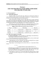 BÀI GIẢNG hóa đại CƯƠNG CHƯƠNG 1  cấu tạo NGUYÊN tử và hệ THỐNG TUẦN HOÀN các NGUYÊN tố hóa học