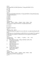 đáp án các đề thi kết thúc học phần hóa vô cơ