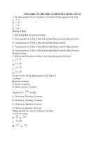 TỔNG hợp câu hỏi TRẮC NGHIỆM ôn tập hóa vô cơ