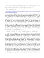 Tiểu luận  vận DỤNG NGUYÊN tắc THỐNG NHẤT GIỮA lý LUẬN với THỰC TIỄN và CON ĐƯỜNG đi lên CHỦ NGHĨA xã hội của nước TA