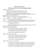 sưu tầm câu hỏi trắc nghiệm hóa lí đầy đủ