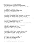 BÀI TẬP Mạo từ - Phần 1