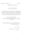 Góp phần nghiên cứu về thực vật, thành phần hóa học và tác dụng sinh học của cây xuân hoa