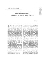 Làng cổ Đông Sơn và những văn bia ma nhai còn lại