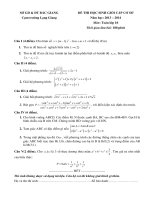 Đề thi học sinh giỏi lớp 10 môn Toán Cụm Lạng Giang  tỉnh Bắc Giang năm học 20132014