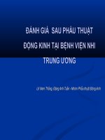 đnahs giá sau hẫu thuật động kinh tại bệnh viện nhi trung ương