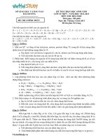 Đề thi học sinh giỏi lớp 10 môn Hóa Học tỉnh Hải Dương năm học 20122013