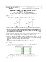 ĐỀ THI TIN học ỨNG DỤNG TRONG HOÁ học