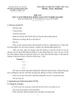 Quy cách trình bày khóa luận tốt nghiệp Đại học