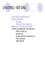 bài giảng động hóa học   chương mở đầu