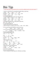 bài tập trắc nghiệm phần á kim