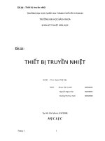 đề tài   thiết bị truyền nhiệt