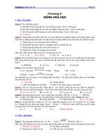 ngân hàng câu hỏi và đáp án hóa đại cương chương 5  động hóa học