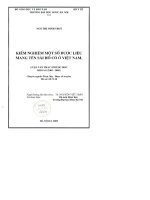 Kiểm nghiệm một số dược liệu mang tên sài hồ có ở việt nam