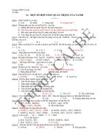 CÂU hỏi TRẮC NGHIỆM một số hợp CHẤT QUAN TRỌNG của NATRI