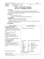 Giáo án tiếng anh chương trình dạy thí điểm lớp 6 tham khảo (1)