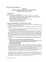 chủ đề   đổi mới phương pháp dạy học môn hóa học ở trường trung học cơ sở