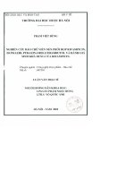 Nghiên cứu bào chế viên nén phối hợp rifampicin isoniazid , pyrazinamid , ethambutol và đánh giá sinh khả dụng của rifanicin