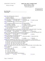 tổng hợp đề thi hóa bổ túc lớp 12