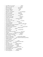 BÀI TẬP Giới từ - Phần 3