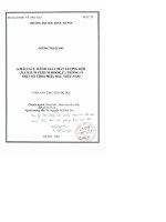 Khảo sát, đánh giá chất lượng hồi (illicium verrum hook  f ) trồng ở một số tỉnh phía bắc