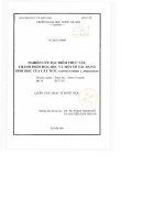 Nghiên cứu đặc điểm thực vật thành phần hóa học và một số tác dụng sinh học của cây móc ( caryota urens l