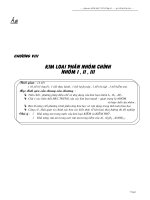 GIÁO án hóa học vô cơ lớp 12 CHƯƠNG VIII  KIM LOẠI PHÂN NHÓM CHÍNH NHÓM i, II, III