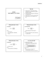 Bài 3 Sơ đồ mắc bệnh và tử vong